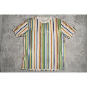 Guess Originals Rainbow Stripe Tee – Size L